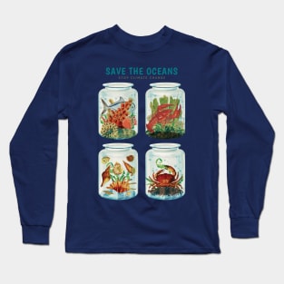 Save the Oceans into a Bottle Long Sleeve T-Shirt